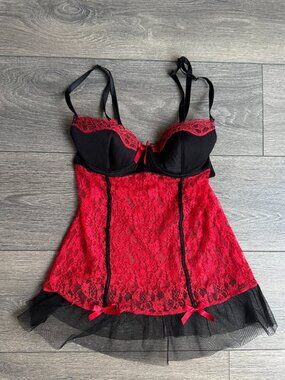 Rampage Intimates Black Vintage Top Size Small